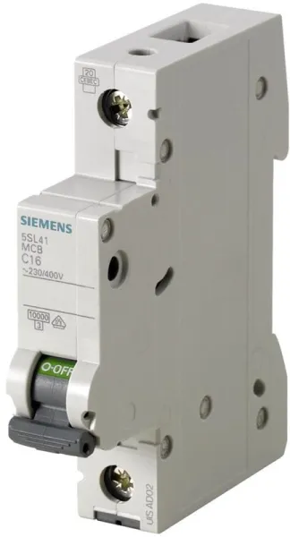 Siemens Automatsikring 10ka 1p c 2a 5sl4102-7